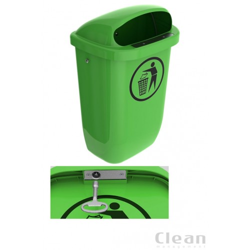 trekantnøgle til skraldespand