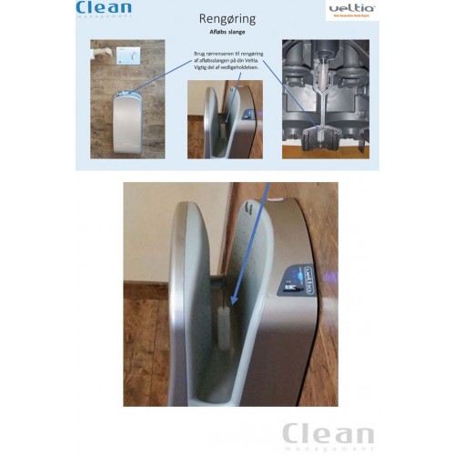 rørrenser - flaskerenser Veltia håndtørrer